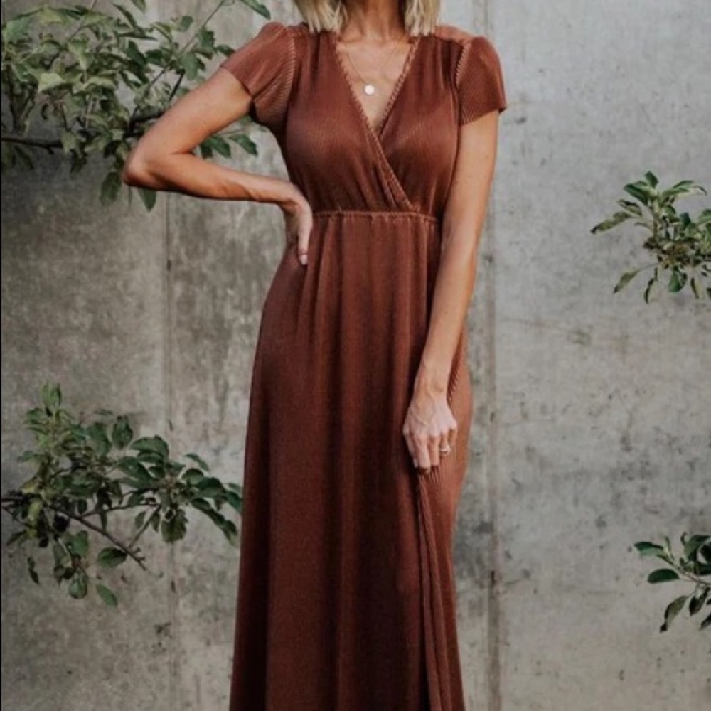 Baltic Born Athena Dress in Bronze